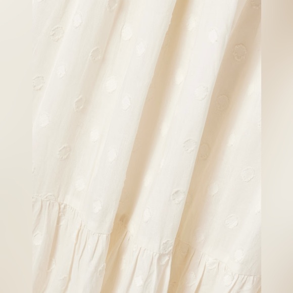 Ulla Johnson Palma Crochet Trimmed Fil Coupe Cotton Midi Dress in Pristine - Picture 3 of 16